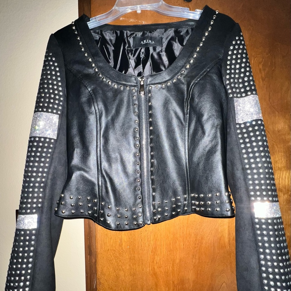 Black studded jacket